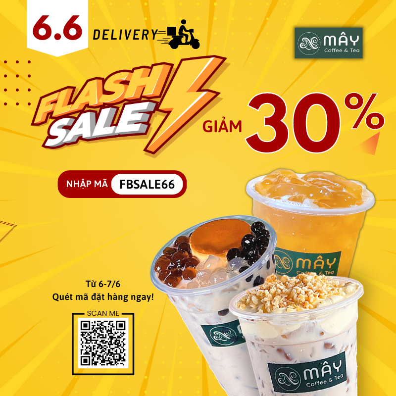 [Ưu Đãi Giao Hàng] Flash Sale 6.6 từ Mây Coffee Củ Chi